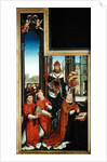 Polyptych of the Glorification of the Holy Trinity, panel depicting abbots, 1509-15 by Jean the Elder Bellegambe