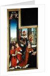 Polyptych of the Glorification of the Holy Trinity, panel depicting abbots, 1509-15 by Jean the Elder Bellegambe
