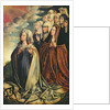 Mary the Mediator with Joanna the Mad and her entourage, right hand panel from an altarpiece by Colijn de Coter