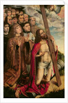 Christ the Mediator with Philip the Handsome and his Entourage, left hand panel from an altarpiece by Colijn de Coter