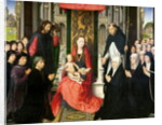 The Virgin and Child with St. James and St. Dominic Presenting the Donors and their Family, known as the Virgin of Jacques Floreins, c.1490 by Hans Memling