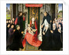 The Virgin and Child with St. James and St. Dominic Presenting the Donors and their Family, known as the Virgin of Jacques Floreins, c.1490 by Hans Memling