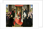The Virgin and Child with St. James and St. Dominic Presenting the Donors and their Family, known as the Virgin of Jacques Floreins, c.1490 by Hans Memling