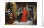 A Cardinal Looking for Ribera in his Studio in Naples, 1839 by Claude Jacquand