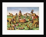 Preparations for a Feast by Jacques (after) Le Moyne