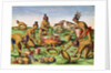 Preparations for a Feast by Jacques (after) Le Moyne