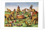 Preparations for a Feast by Jacques (after) Le Moyne