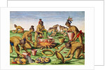 Preparations for a Feast by Jacques (after) Le Moyne