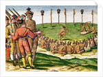 Indian Victory Ceremony by Jacques Le Moyne