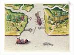The French Discover Two Other Rivers by Jacques Le Moyne