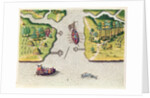 The French Discover Two Other Rivers by Jacques Le Moyne