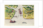 The French Discover Two Other Rivers by Jacques Le Moyne