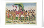 A Bride is Carried to the Chief by Jacques Le Moyne