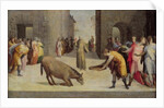 St. Anthony of Padua and the Miracle of the Ass, 1537 by Domenico Beccafumi