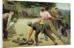 A Game of Bourles in Flanders, 1911 by Remy Cogghe