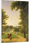 Promenade of Napoleon I and Marie-Louise in the Parc de Saint-Cloud in 1810 by Jean and Vernet Antoine Bidauld