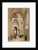 Interior of the Cathedral of St. Etienne, Sens, c.1874 by Jean Baptiste Camille Corot