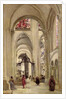 Interior of the Cathedral of St. Etienne, Sens, c.1874 by Jean Baptiste Camille Corot