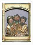 Wooden carvings of St. James the Greater, St. Simon and St. Thaddeus by Nikolaus Hagenauer