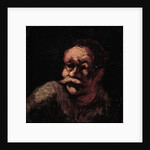 Head of a man by Honore Daumier