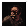 Head of a man by Honore Daumier