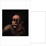 Head of a man by Honore Daumier