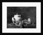 White Teapot with Two Chestnuts, White Grapes and a Pear by Jean-Baptiste Simeon Chardin