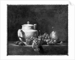 White Teapot with Two Chestnuts, White Grapes and a Pear by Jean-Baptiste Simeon Chardin