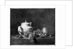 White Teapot with Two Chestnuts, White Grapes and a Pear by Jean-Baptiste Simeon Chardin