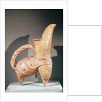 White pottery 'kuei' tripod jug by School Chinese