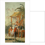 A Chinese Garden, study for a tapestry cartoon, c.1742 by Francois Boucher
