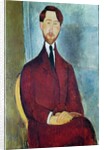 Leopold Zborowski, 1917 by Amedeo Modigliani