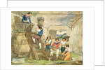 Grape-pickers carrying grapes to the press by Achille Pinelli