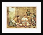 Indians Preparing Tortillas by Julio Michaud (after)