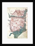 Plan of Constantinople, 16th century by Italian School