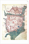 Plan of Constantinople, 16th century by Italian School