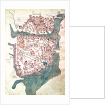 Plan of Constantinople, 16th century by Italian School