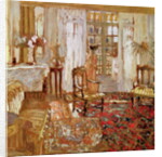 Interior with a Woman in Yellow in Front of a Window by Edouard Vuillard