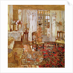 Interior with a Woman in Yellow in Front of a Window by Edouard Vuillard