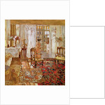 Interior with a Woman in Yellow in Front of a Window by Edouard Vuillard