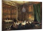 Dinner of the Prince of Conti in the Temple, 1766 by Michel Barthelemy Ollivier or Olivier
