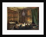 Dinner of the Prince of Conti in the Temple, 1766 by Michel Barthelemy Ollivier or Olivier