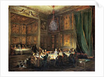 Dinner of the Prince of Conti in the Temple, 1766 by Michel Barthelemy Ollivier or Olivier