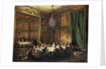 Dinner of the Prince of Conti in the Temple, 1766 by Michel Barthelemy Ollivier or Olivier