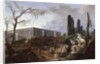 Tree Felling in the Garden of Versailles around the Baths of Apollo, 1775-77 by Hubert Robert