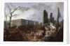 Tree Felling in the Garden of Versailles around the Baths of Apollo, 1775-77 by Hubert Robert