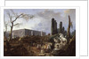 Tree Felling in the Garden of Versailles around the Baths of Apollo, 1775-77 by Hubert Robert