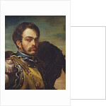 Carabinier Officer with his Horse, c.1814 by Theodore Gericault