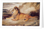 Lion Resting by Antoine Louis Barye