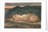 Lion Resting on his Back by Antoine Louis Barye